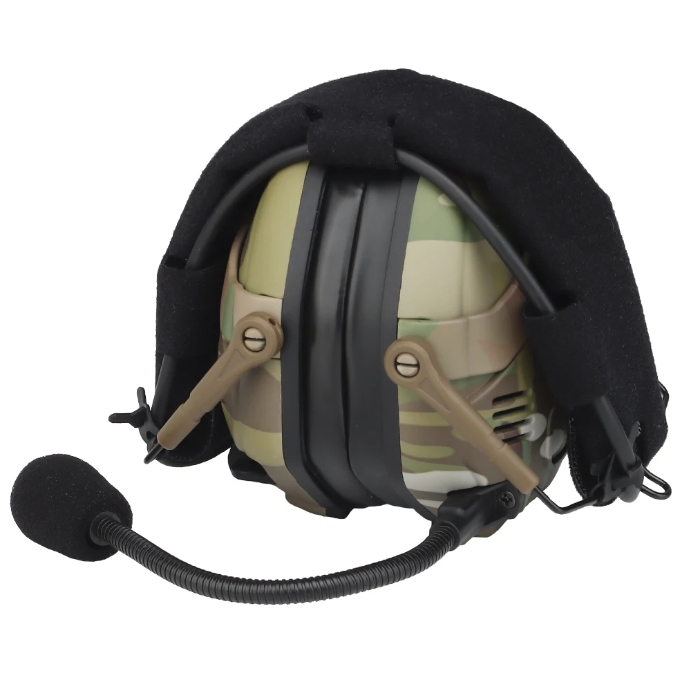 Redução de ruído tático fone de ouvido bluetooth dupla finalidade som fone para ops core arco wendy M-LOK capacete tiro earmuffs