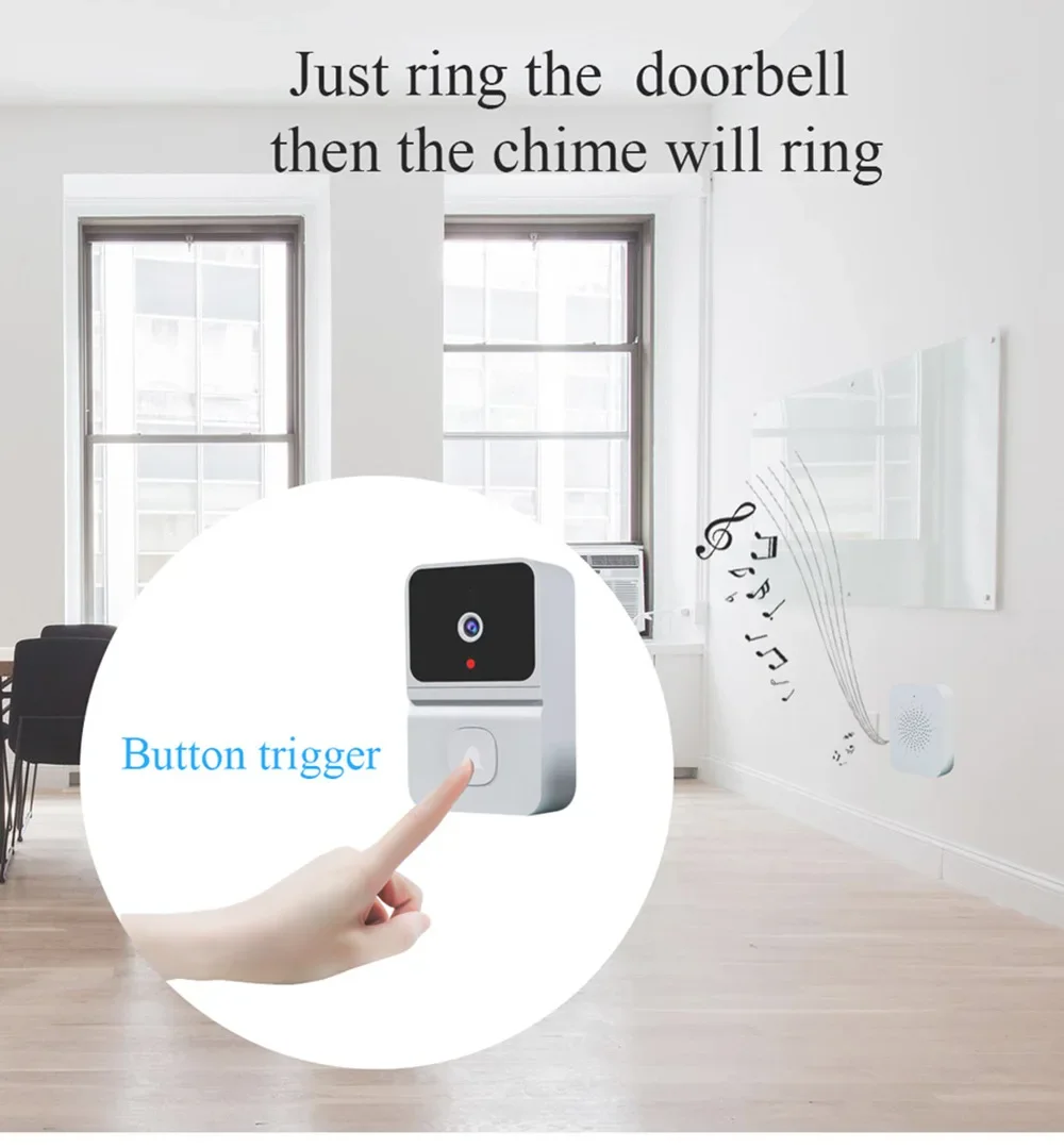 Intelligent video doorbell manufacturers wholesale wireless remote home surveillance video intercom high definition night vision