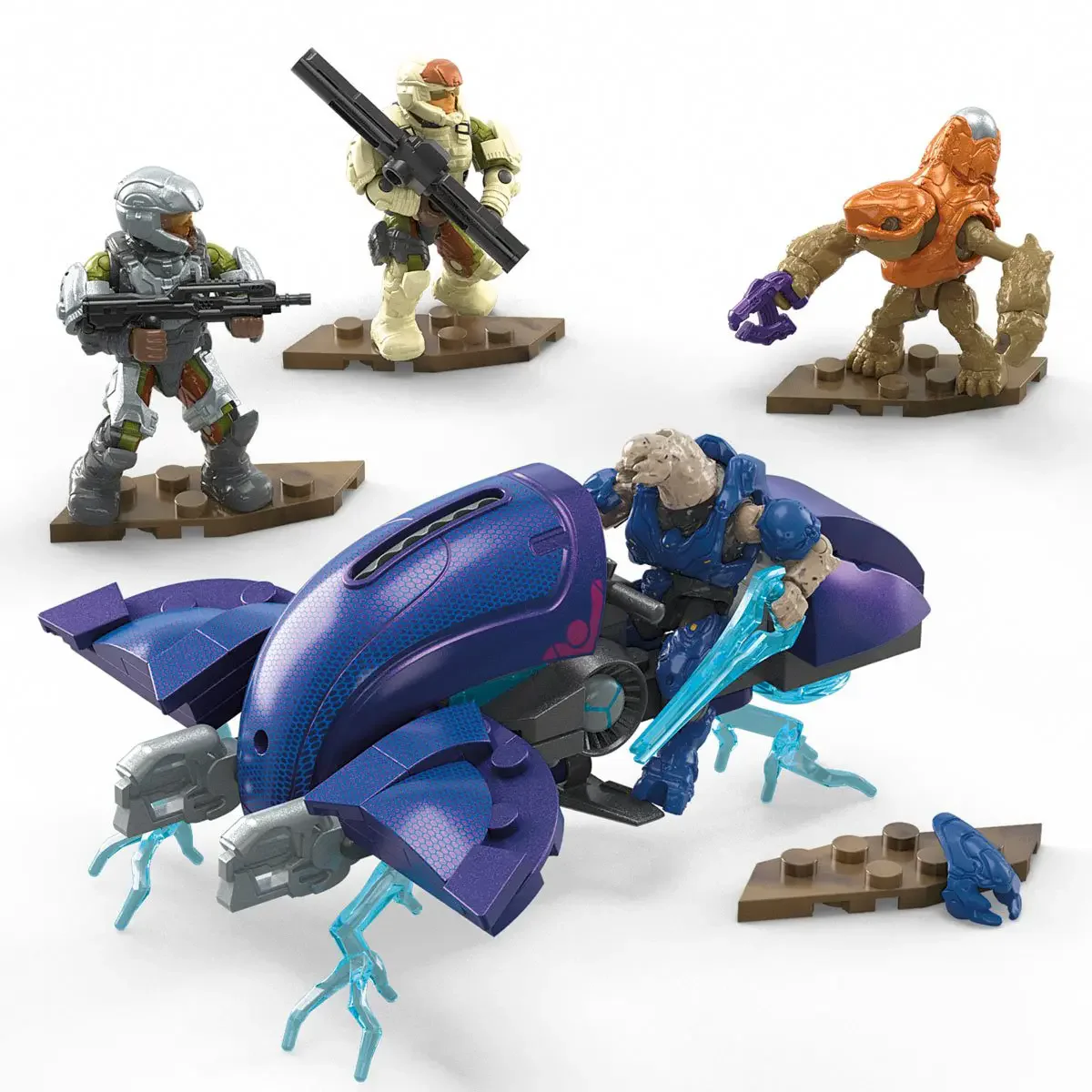 لعبة شخصية Mega UNSC Mongoose Outriders Gungoose Gambit Ghost of Requiem فضفاضة صغيرة