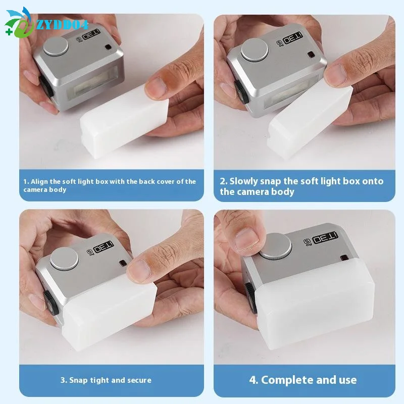 

●1Pcs Portable External Machine Ceiling Light Flash Soft Light Box For IT20PRO Camera Flash White DIY Accessories