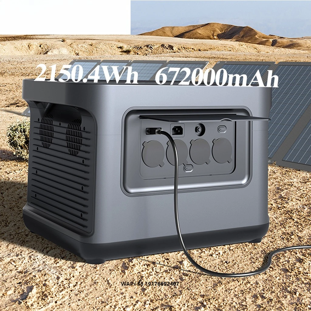 2000W Solar Power Generator with Solar Panels LiFePO4 Battery 2150Wh 3-Day Fast Shipping PISEN In-Stock in USA