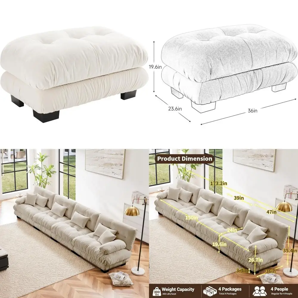 مسند أبيض أنيق مع راحة بذيل طويل لمقعد الاسترخاء في الصالة #1