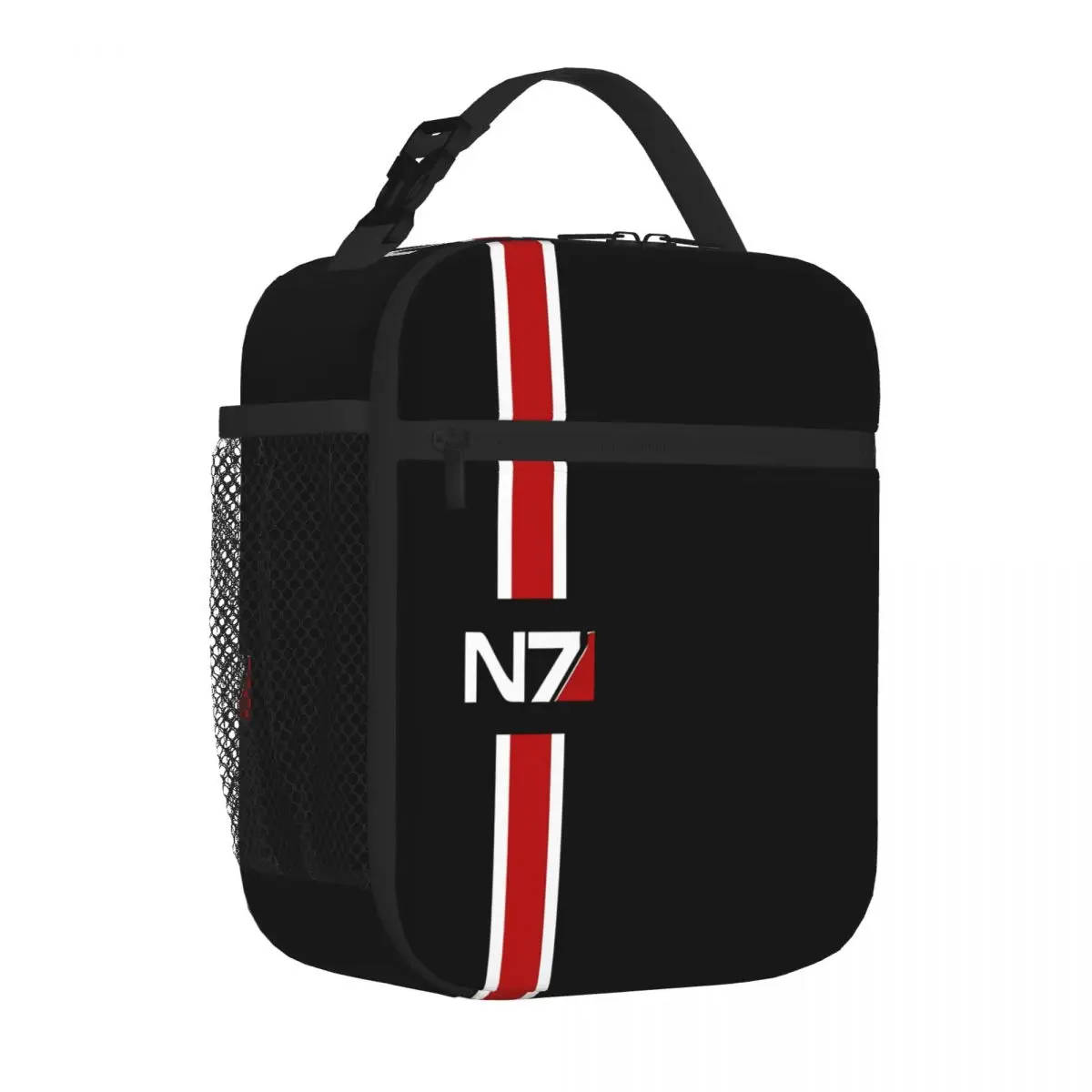 Bestselling N7 Emblem, Mass Effect Denim Style School Lunch Bag Shift Work Insulated Lunch Bag