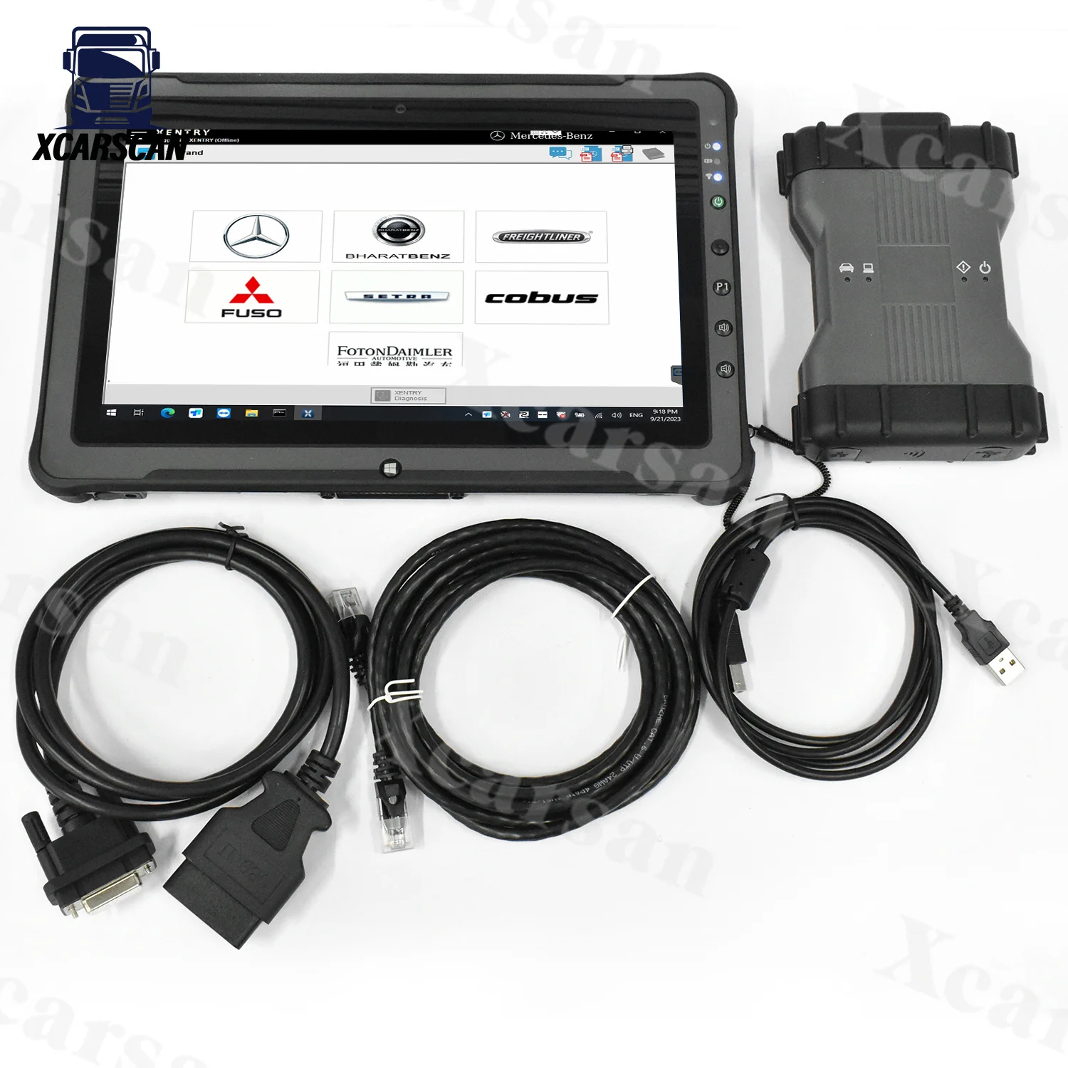 Herramienta de diagnóstico de coche Getac F110, tableta Xentry MB STAR C6, DoIP para Benz das wis epc, multiplexor, configuración completa