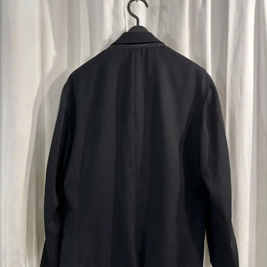 TOP-YAMAMOTO ® Business Style Black Single-Button Business Casual Slim-Fitting Men's Suit Jacket
