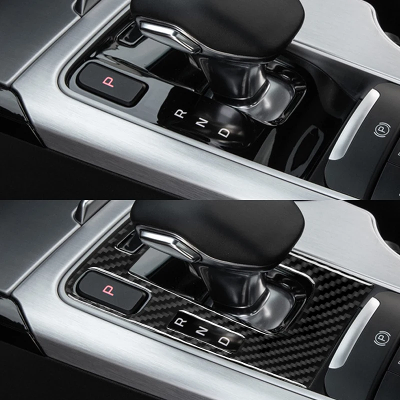 Automatic Transmission Gear Shift Decoration Trim Decal Sticker for Kia Stinger 2018-2023 Carbon Fiber Car Inner Accessories