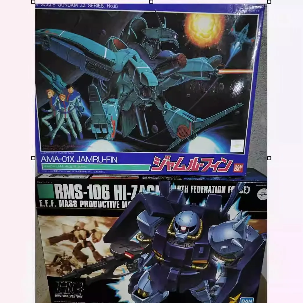 In Stock Bandai HG Earth Federation Army High Zhagu Blue Edition Old Edition 1/144 Jemlufen Model Toys Boys Gifts