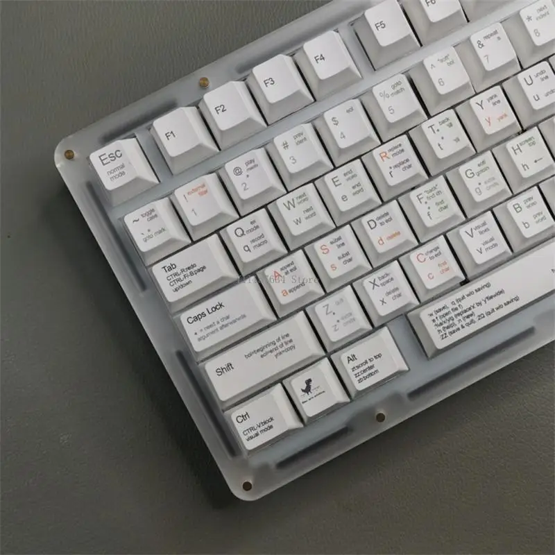 129 Programmer Keycap Set Cherry Profile PBT Keycaps DyeSublimations for Switches DZ60 SK61