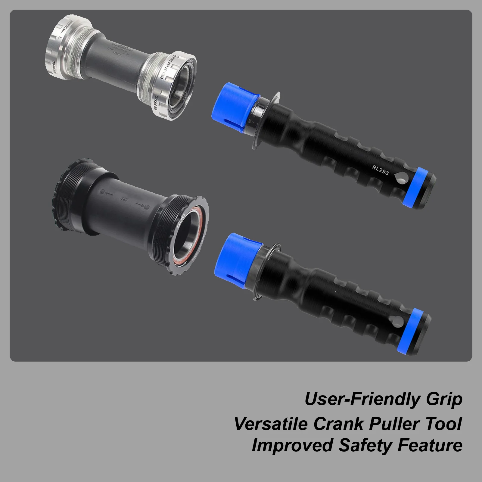 

Инструмент для снятия велосипедного шатуна, нескользящий гаджет из нержавеющей стали, инструмент для снятия каретки для горного велосипеда для езды по горной дороге