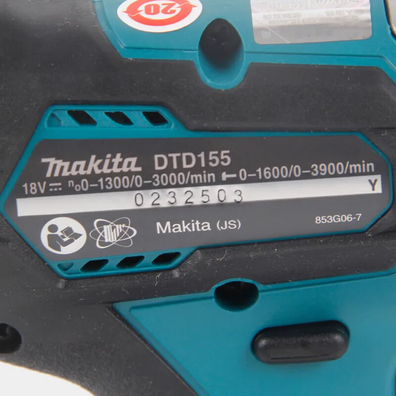 Makita DTD155Z Impact Driver Mechanical and Electrical Drilling Bare Machine without Battery or Charger