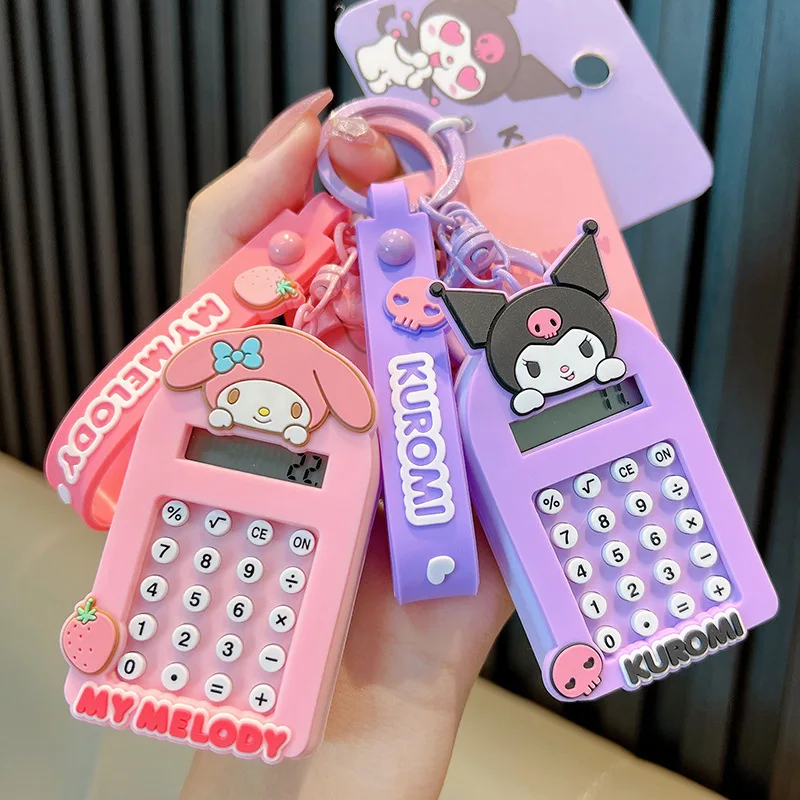 

Sanrio Hello Kitty Camera Pendant Keychain Kuromi Car Keyring Mobile Phone Bag My Melody Cinnamoroll Hanging Jewelry Gifts