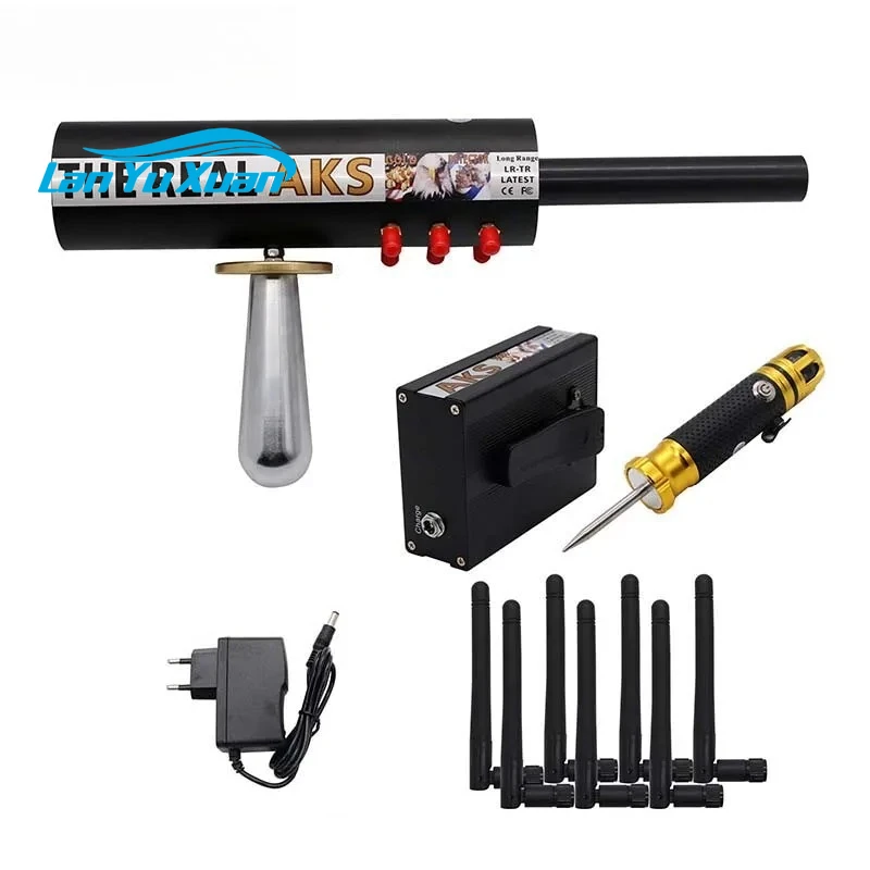 

Maxgeek The Real AKS Long Range Metal Detector 6 Antennas Underground Gold Detector Gold Silver Copper Finder with Filter