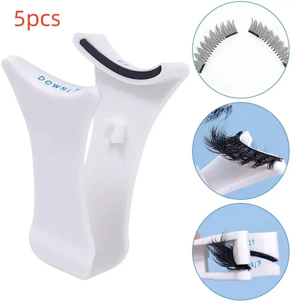 5pcs Professional Magnetic Eyelashes Extension Applicator False Eyelashes Tweezer Curler Clip Clamp Makeup Tools for Women