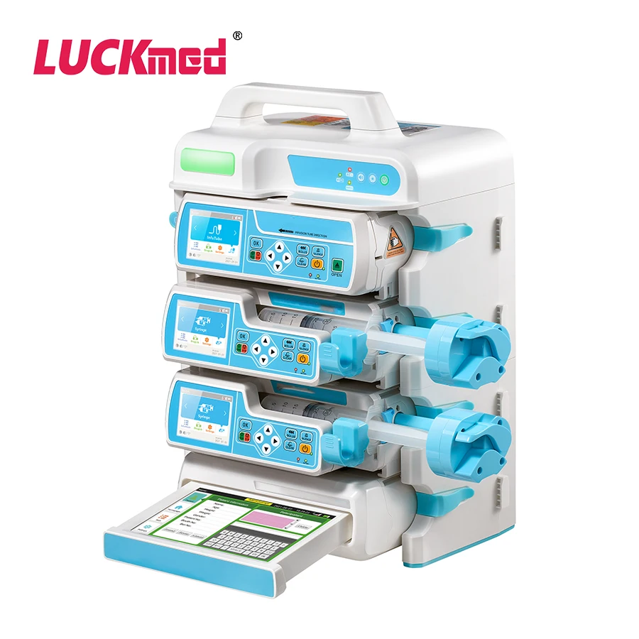 Medical Syringe Pump ICU Portable Single/Double/Triple/Quadruple Channel TIVA Model