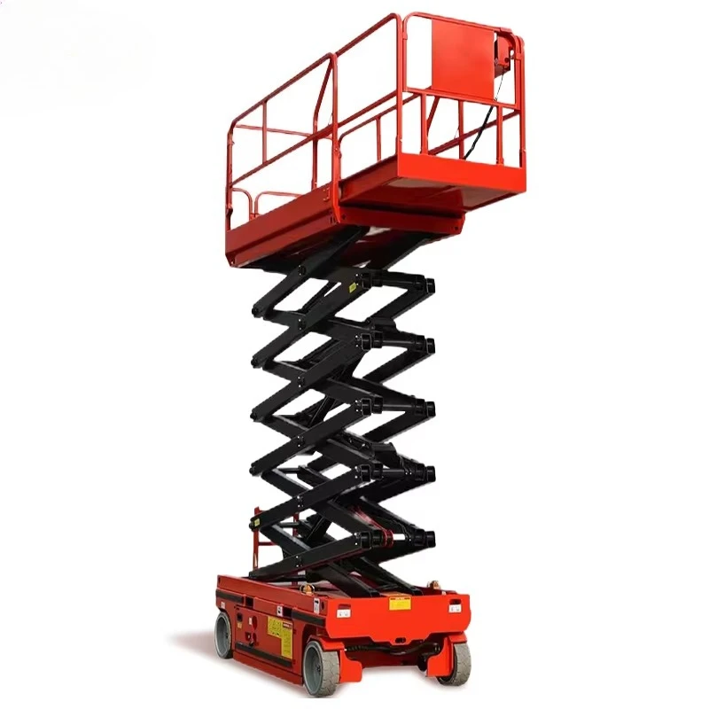 

8-meter Fully Automatic Walking Lifting Platform 12-meter Elevator Mobile Electric Hydraulic Scissors Climbing Car