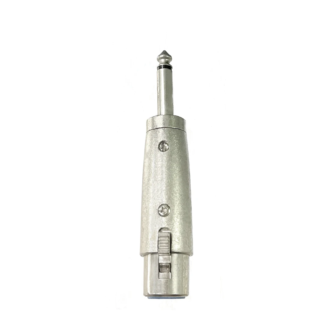 6.5 Male to Cannon XLR Female Mono Adapter Silver for Microphone Audio Equipment
