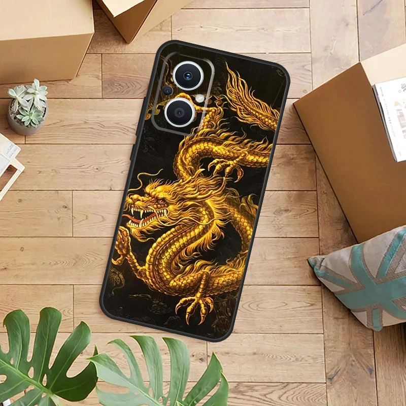 Chinese Dragon Case For OPPO Reno 7 Lite 8 4 5 6 10 2Z 4Z 5Z 8T OPPO Find X5 X6 Pro X2 X3 Lite Neo Cover