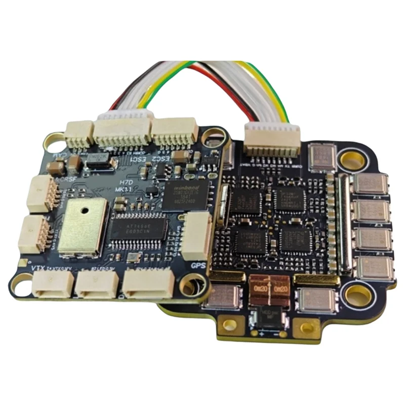 H7D MK1 H743 Flight Controller+4-In-1 75A ESC Support AP/INAV/BF/Rotorflight Firmware For RC FPV Drone