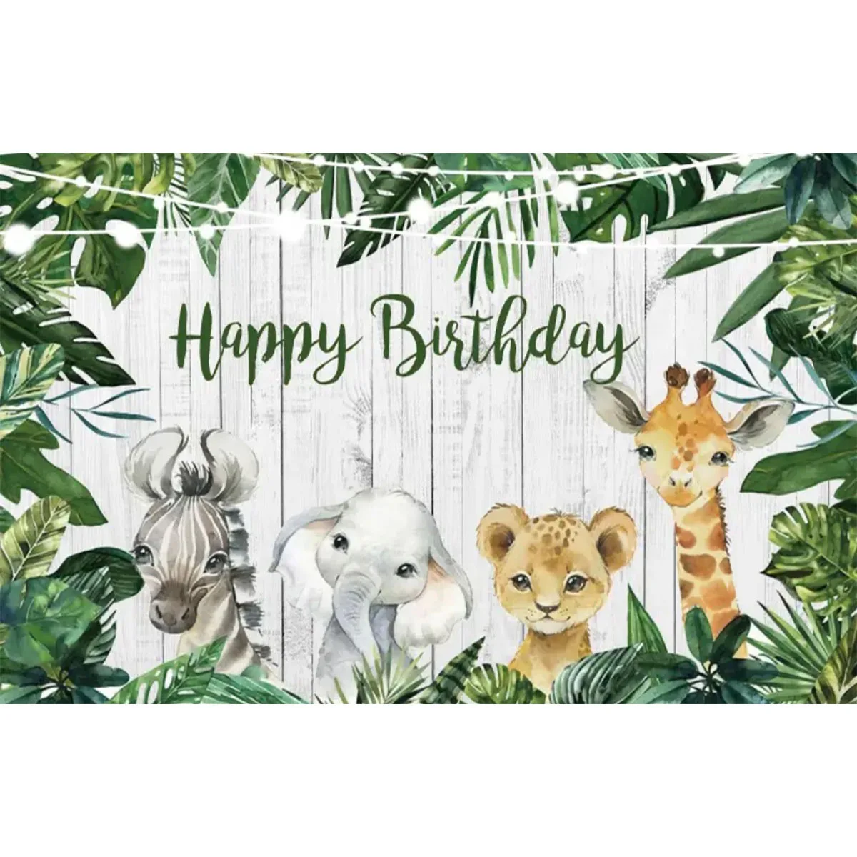 Tropical Jungle Safari Wild One Backdrop First Birthday Safari Birthday Decorations Baby Shower Boy Girl 1st Birthday Background