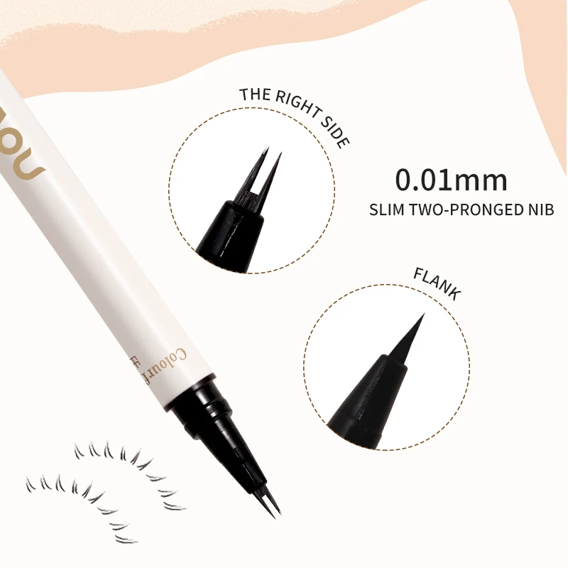 Waterproof Liquid Eyelash Pencil & Eyebrow pencil,Long - Lasting,Quick-Dry,Smudge-Proof,Precise Tip For Eyeliner pen, Eye Makeup