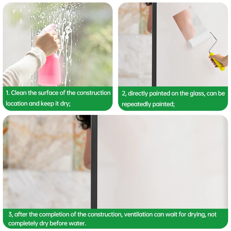 

Roller Brush Glass Frosting Paint Metallic Paint Home Moisture Resistant Shade Fast Drying Translucent Specialty Brush Paint