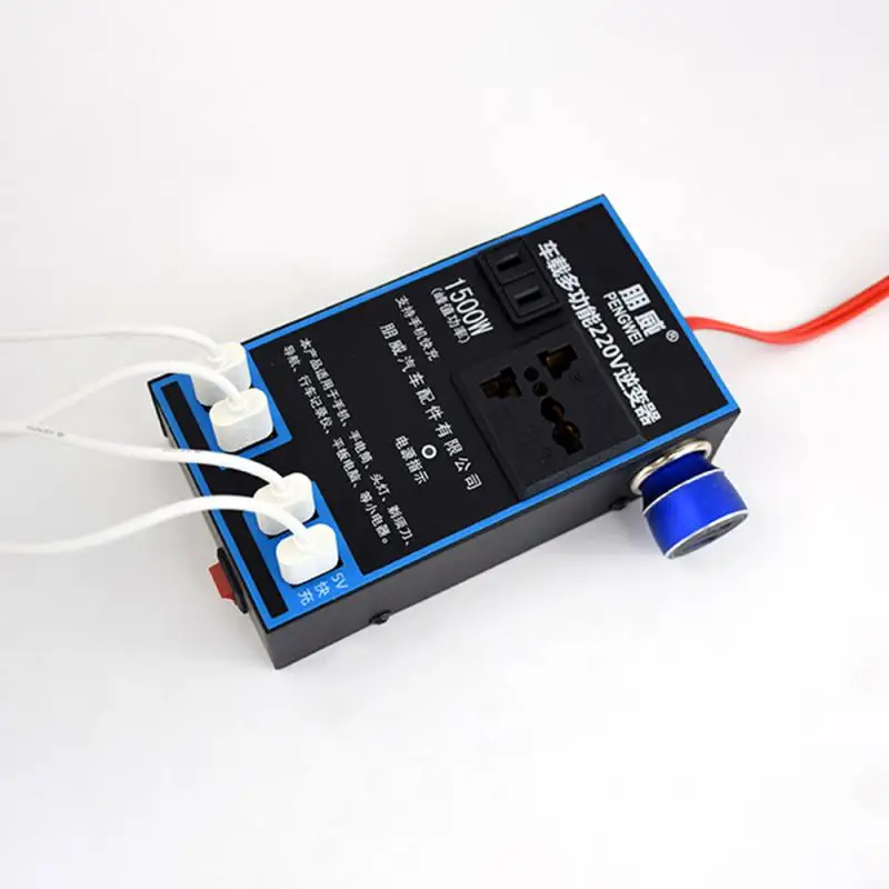 Car Power Converter Inverter Car Power Inverter 12V 24V to 110V 220V 1500W Multifunctional Truck Home Outlet Power Converter