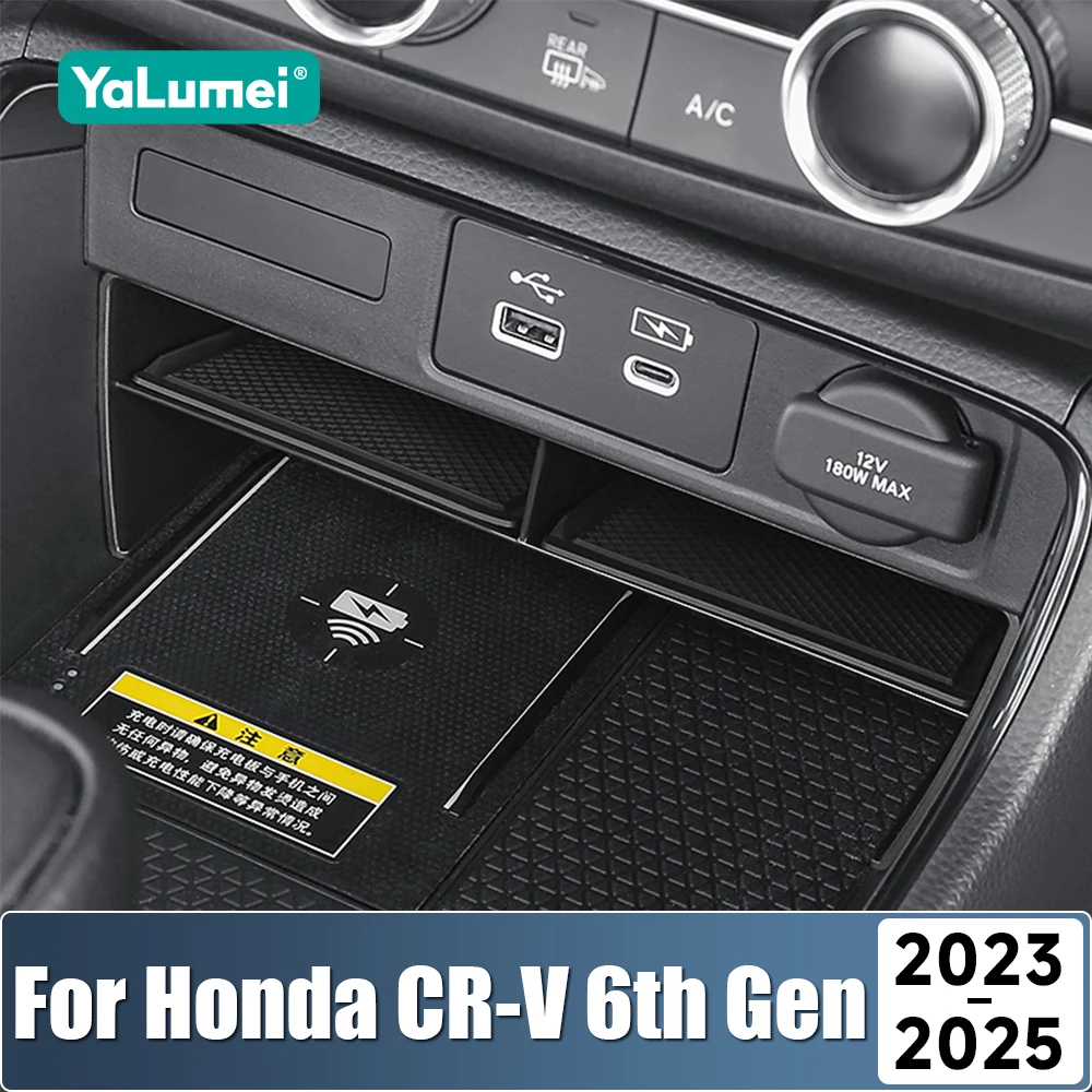 Für Honda CR-V CRV 6. Generation 2023 2024 2025 Hybrid ABS Auto Center Konsole Lagerung Box Organizer Container Abdeckung fall Zubehör