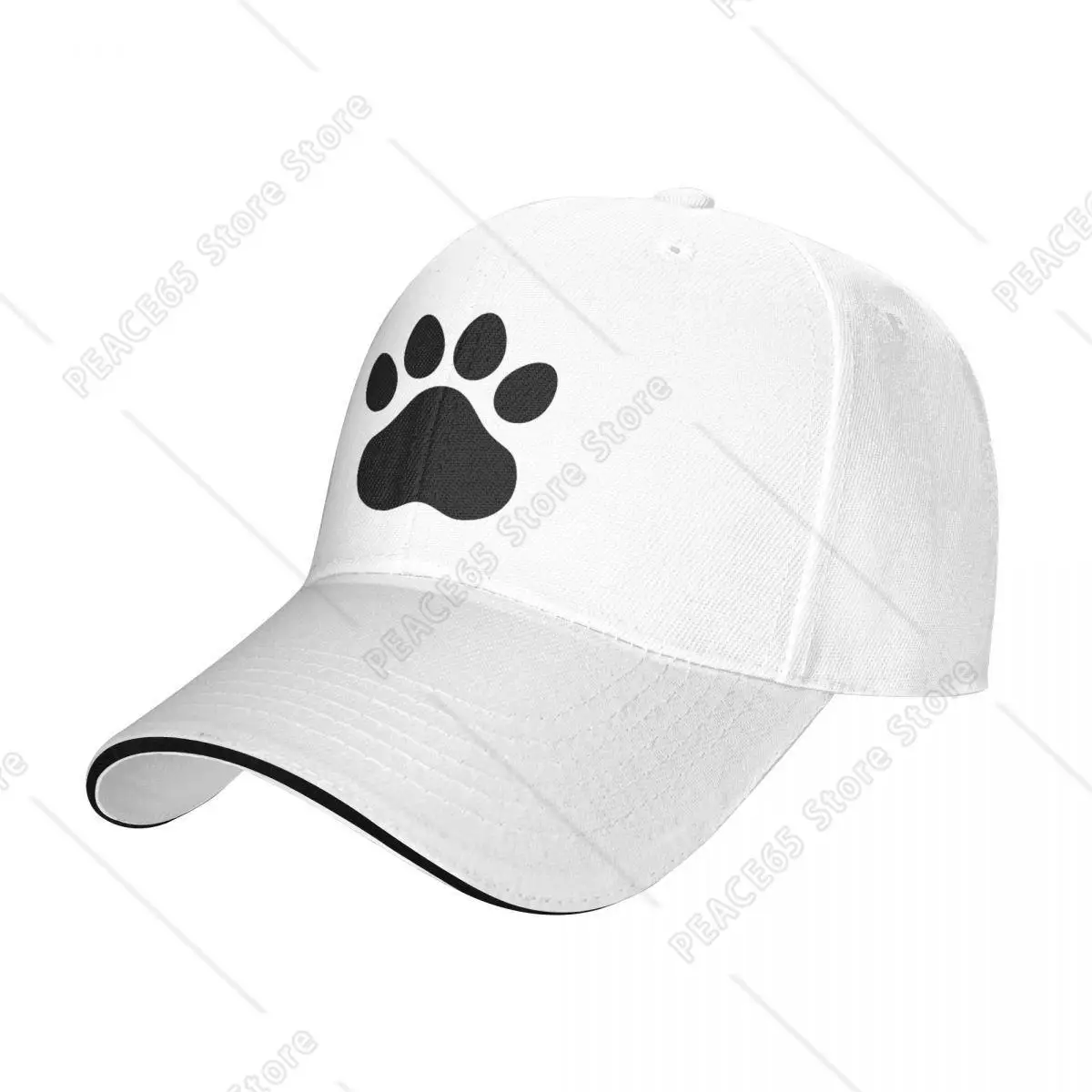 Dog Paw Adjustable Baseball Cap Cute Outdoor Hat For Men And Women Four Seasons Snapback Caps