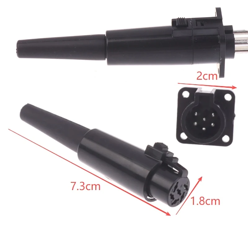 1/2Pcs 6-pin Socket + 6-pin Plug JB-C245 T210 Soldering Iron Station Dedicated 6-core Plastic Plugs And Sockets DIY Accessories