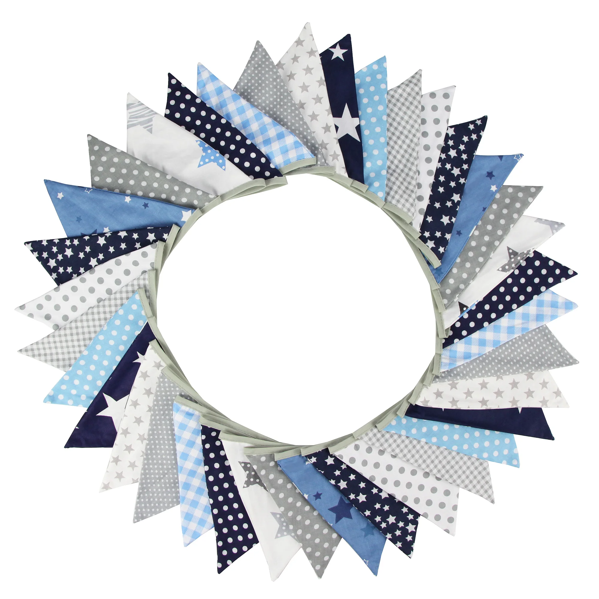 Neue 10 mt 36 fahnen Weiß Baumwolle Spitze Stoff Bunting Flags Hochzeit Party Dekoration Banner Hause Braut Dusche Bunting Garland – Detail 36