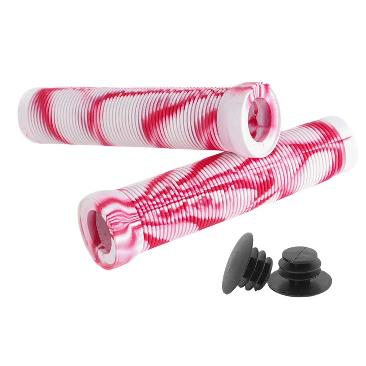 A71P 1 زوج دراجة المقود غطاء القبضات عدم الانزلاق المطاط المقود غطاء ل 22.2 مللي متر المقود سكوتر كروزر الطريق الحضرية ، D #2