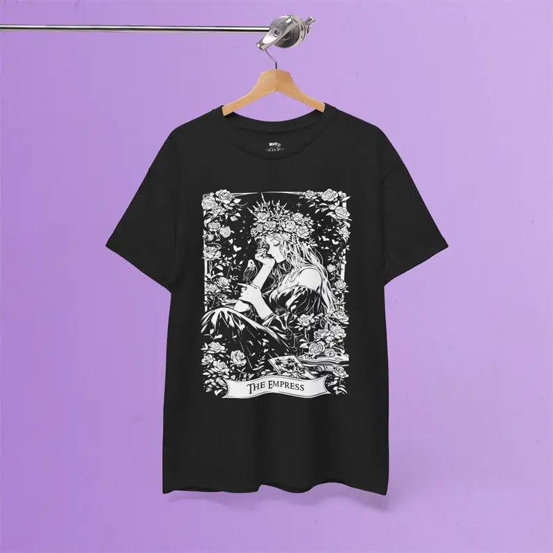 

THE EMPRESS Tarot Card T-Shirt | Tarot Shirt, Major Arcana, The Empress Shirt, Witchy Clothing, Occult Clothing, Soft Goth