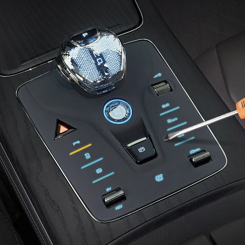 For BYD Tang EV 2021-2025 Center Control Shift Panel Dust Cover Silicone Pad Accessories