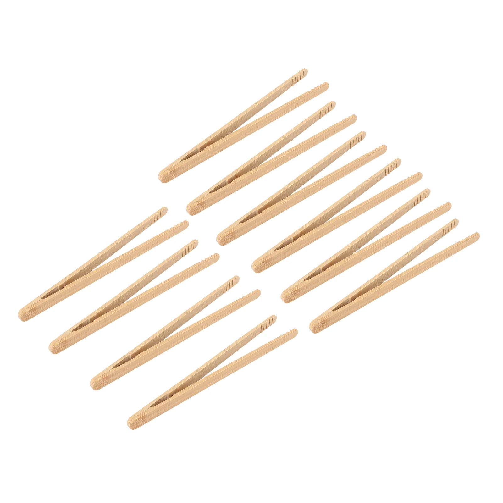 

10 PCS Tea Making Supplies Accessories Bamboo Tong Mini Tongs for Serving Large Wooden Clip