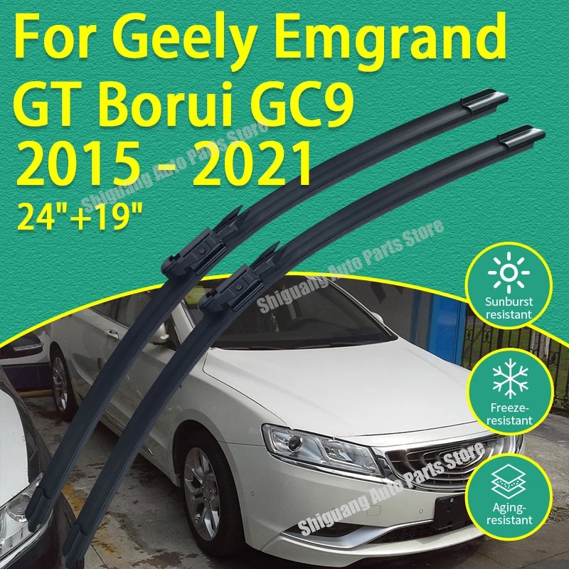 

Front Silicone Coating Wipers for Geely Emgrand GT Borui GC9 2015 - 2021 Car Wiper Windshield Windscreen Blades Accessories