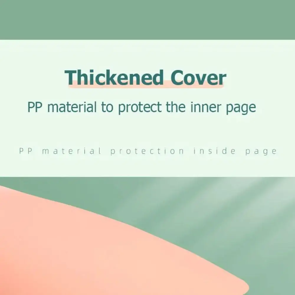 4Pcs PP Loose-leaf Book Cover A4 A5 B5 Colorful DIY Loose Leaf Notebook Cute Stationery Binder Spiral Ring - view 3