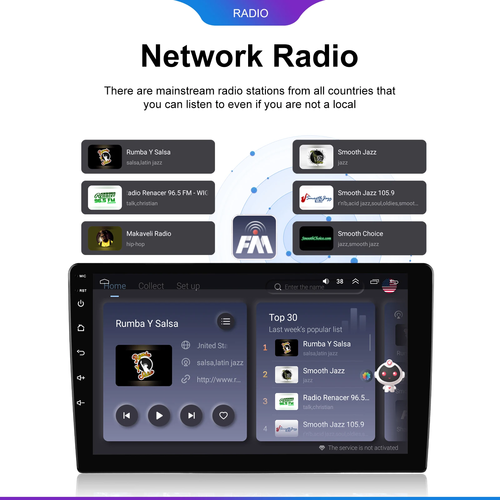 Podofo Android 12 Autoradio Autoradio 64G 2 Din 7 \