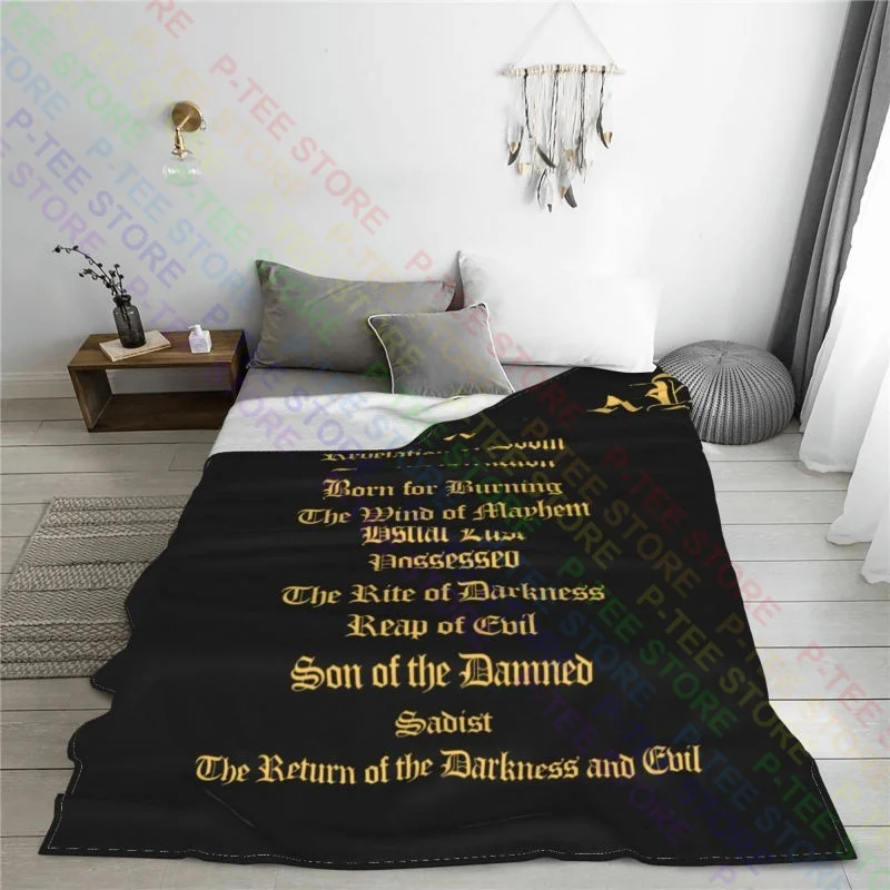 Bathory The Return Rock Music Band Heavy Metal Blanket Soft On Couch All Season Bedding Throws Decorative Sofa