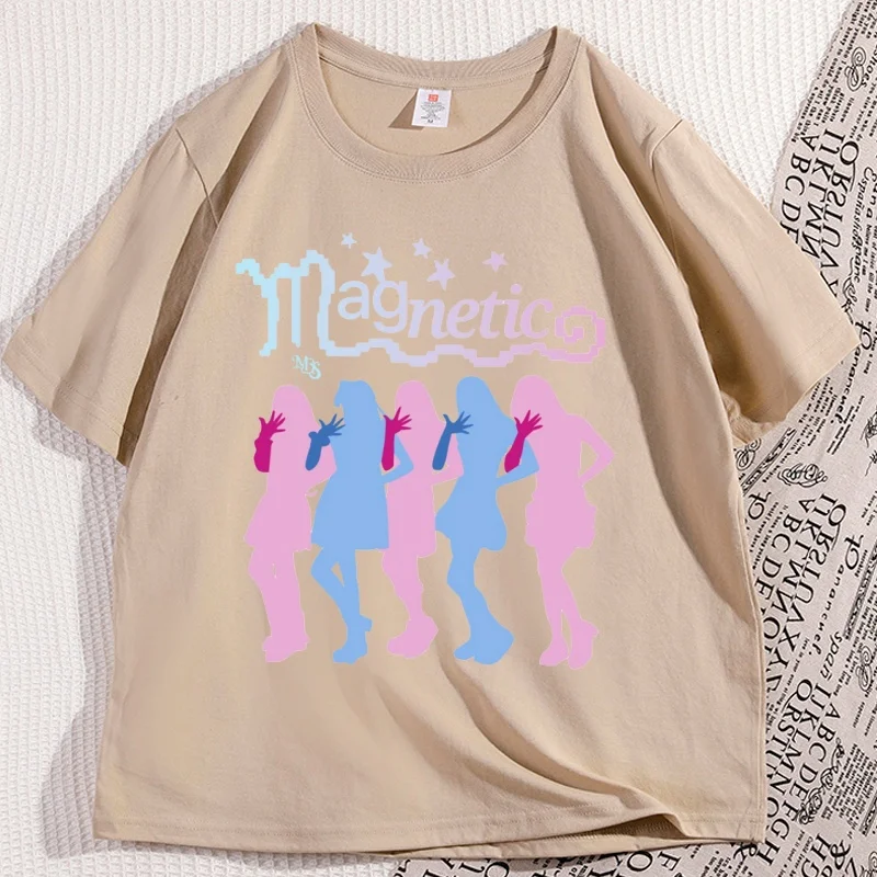 

Koraen Fashion Magnetic Era Graphic T Shirts Casual Cotton Short Sleeve Round Neck Tshirt Streetwear Loose Unisex Clothing