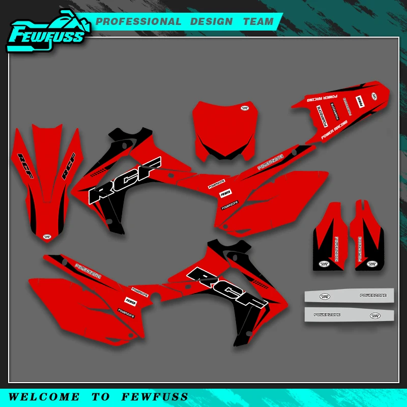 

Fewfuss для HONDA CRF250 CRF 250 2014 2015 2016 2017 CRF450 CRF 450 2013 2014 2015 2016 графические наклейки наборы наклеек для мотоциклов