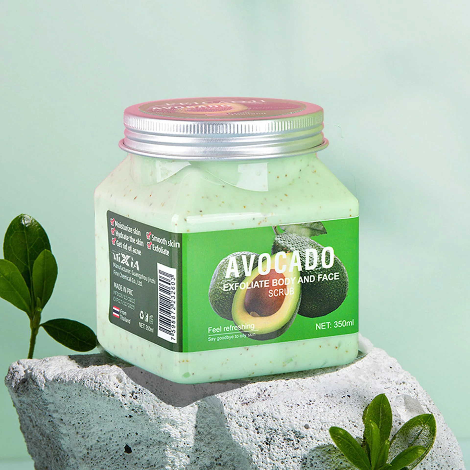 

Exfoliating Body Scrub - Fruit Acid AHA Body Exfoliator for Smooth Skin, Unisex Deep Cleansing Shower Scrub for Men Women