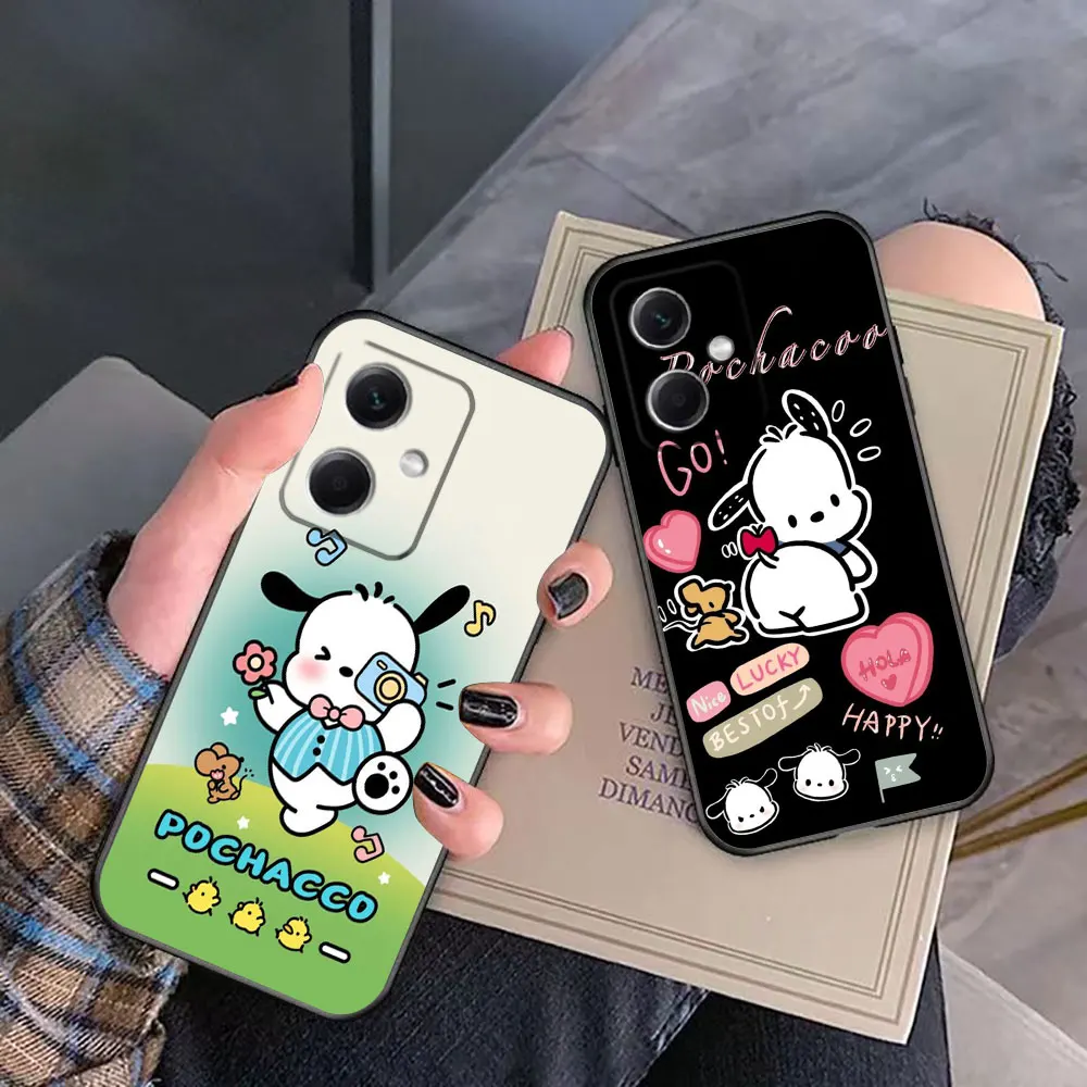 Cute Dog Pachacco Phone Case For Redmi Note 13 12 12S 11 11T 11S 10 9T 9S 9 8 8T 7 6 Pro 5G 4G Silicone Case Funda Shell Capa