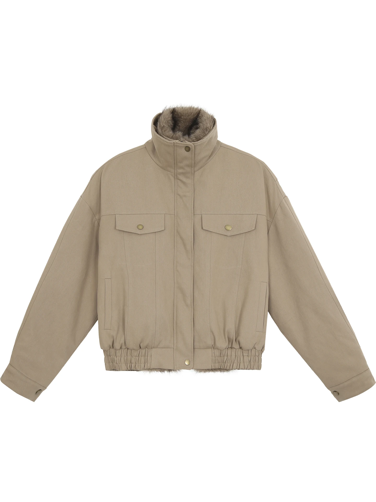 

Red Celebri Jaet Women's Sle Autumn Winter New Casual High-End Feeling Faionable Top Cotton Commute Wind ort Coat