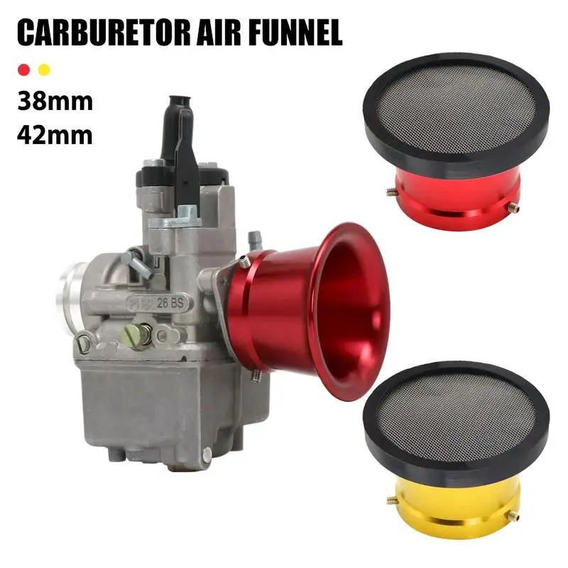 38mm 42mm Motorcycle Carburetor Air Filter Wind Cup Horn Cup For PWK 21 24 26 28 30 32 34 PE 28 30 Carburetor