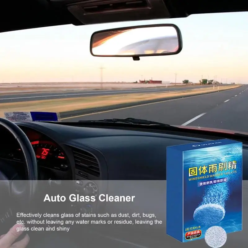 10/20/100 PCS Concentrated Car Windshield Washer Effervescent Tablets Strong Stain Removal Easy Dissolution For Daily Auto Clean