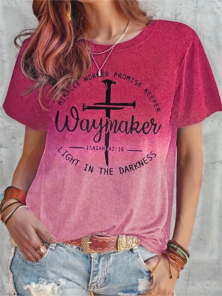 Women's Exquisite Pattern T-shirt Fashionable Loose-fitting Women's T-shirt Casual Short-sleeved Blouse for Daily Wear Y2k Top