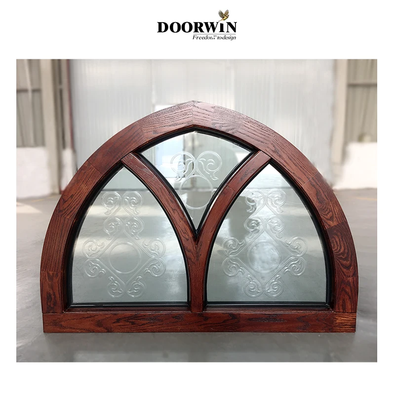 Doorwin-chanfrado Bronze Glass Window, belo padrão, personalizável, manchado, Fabricante