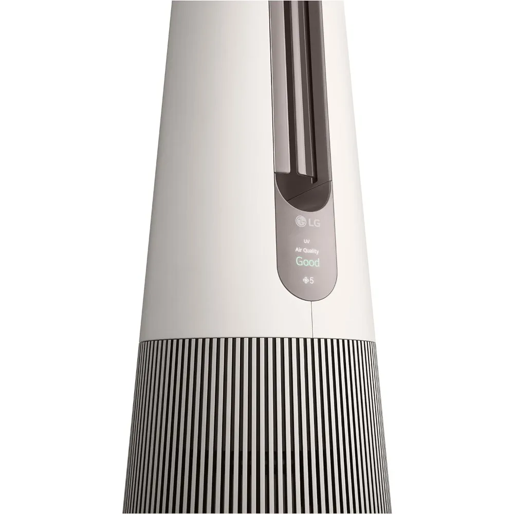 Air Purifying Fan [AAFA Certified] True HEPA Air Purifiers + Tower Fan for Baby & Pets UVnano LED Air Purifier for Home