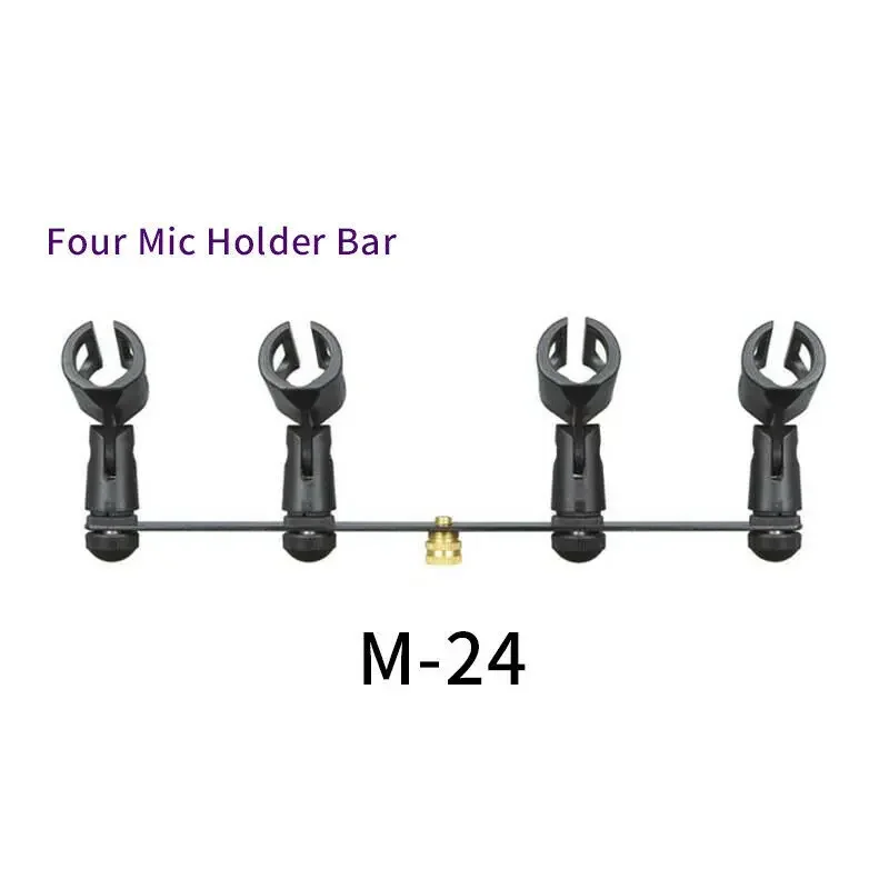Microphone bar base mic holder with clips 마이크거치대 Stereo Array Spacing Mic Mount Bar for XY ORTF Recording double mic stand