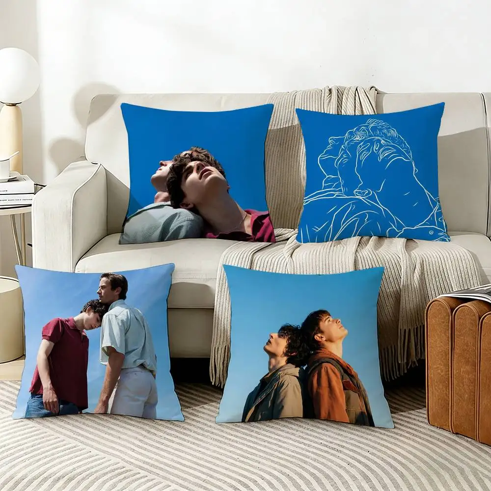 C-Call me by your name Various Sizes Square Pillow Case For Car Home Bedchamber Decor
